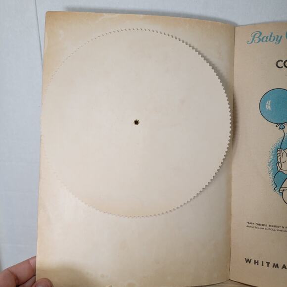 VINTAGE COLORING BOOK Baby Cheerful Tearful Action Cover (c 1967) - Picture 3 of 7